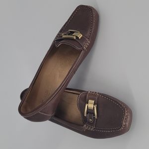 Naturalizer Brown Leather N5 Comfort Sophie Flats